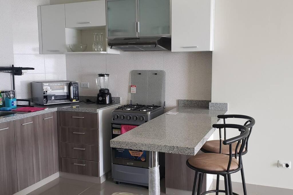 Apartamento De Estreno Con Balcon Frente Al Mar. Lima Exteriér fotografie